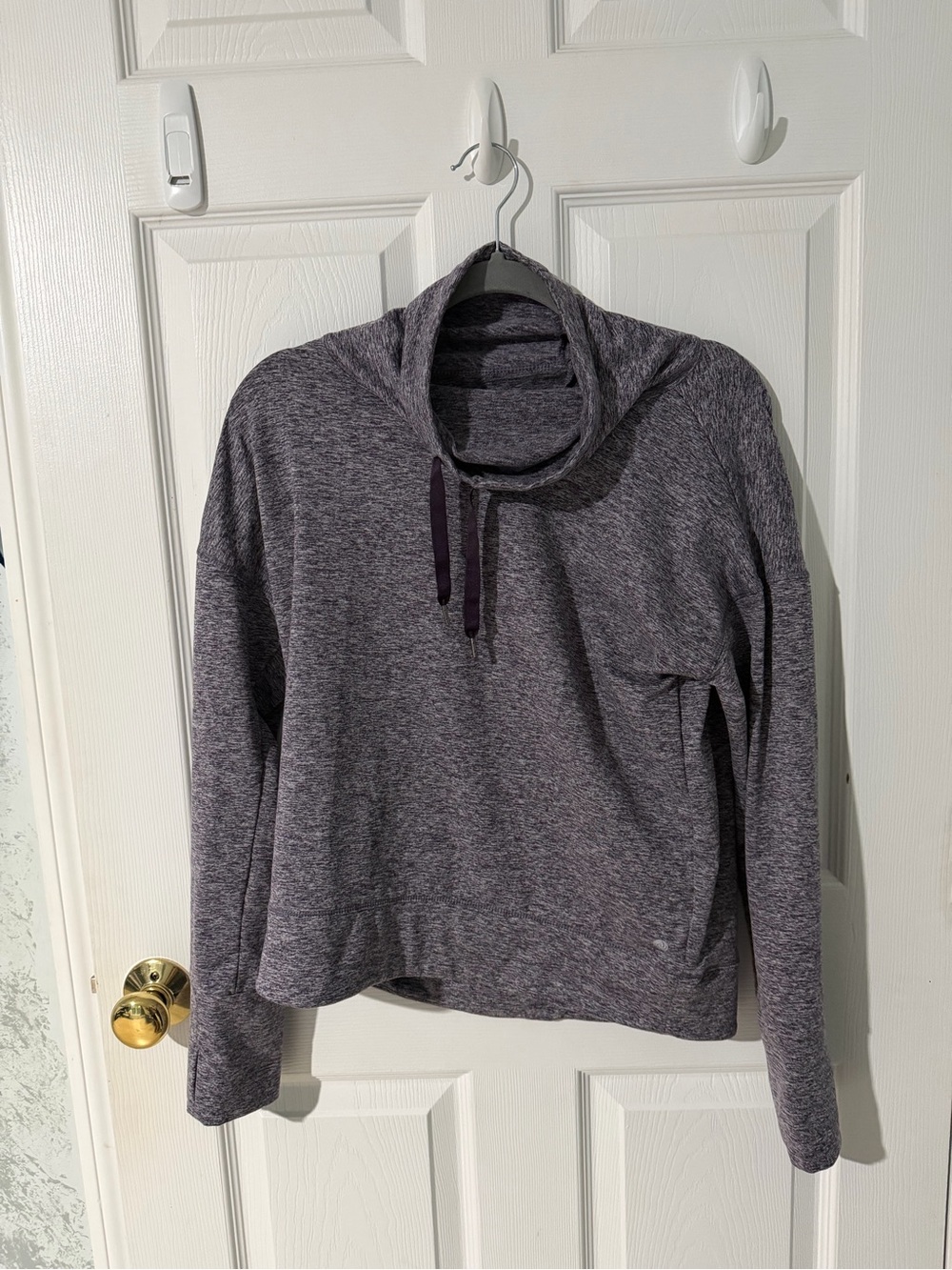Apana blended purple and gray high collard Sweatshirt size Medium